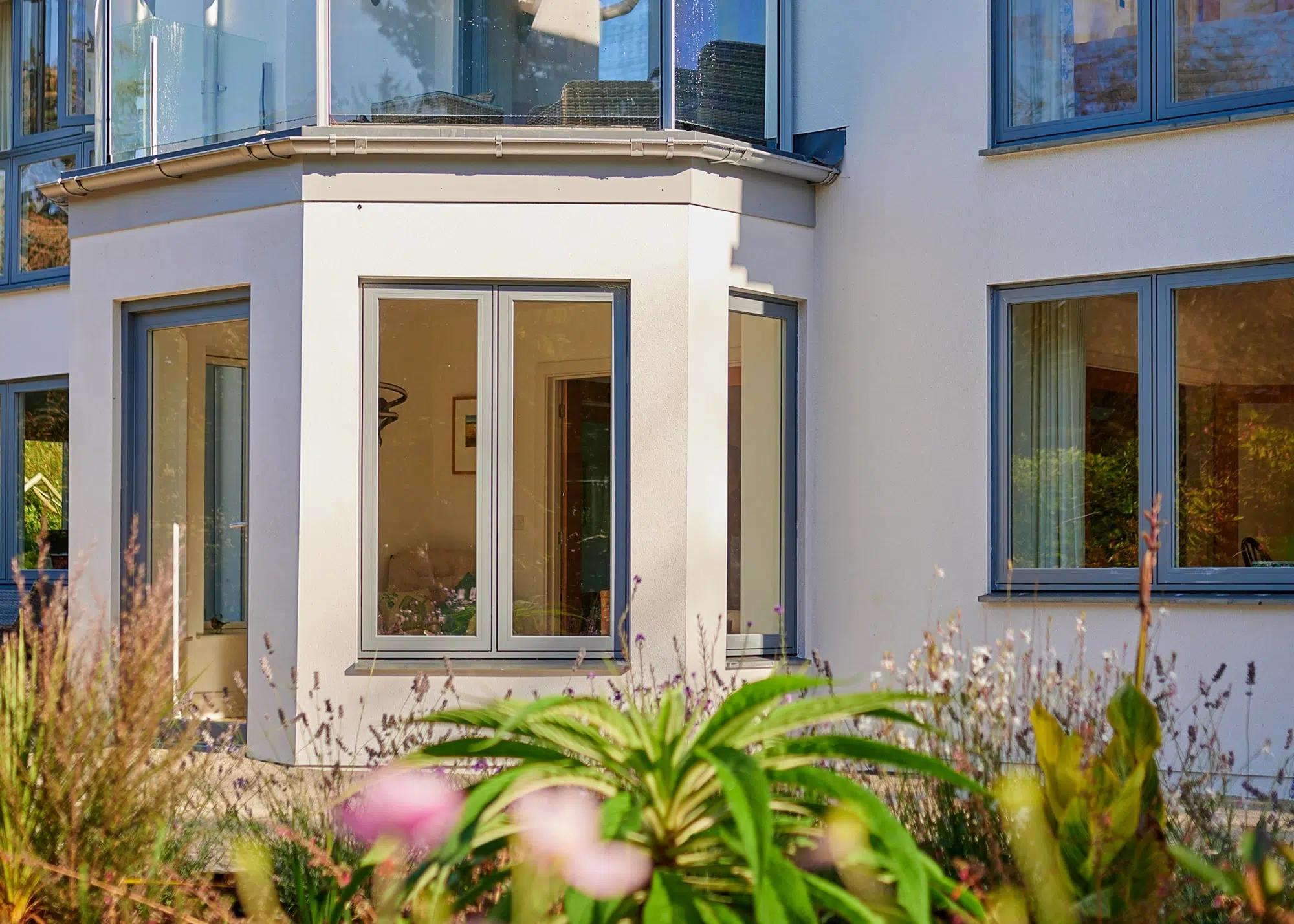 Casement window installed in modern house